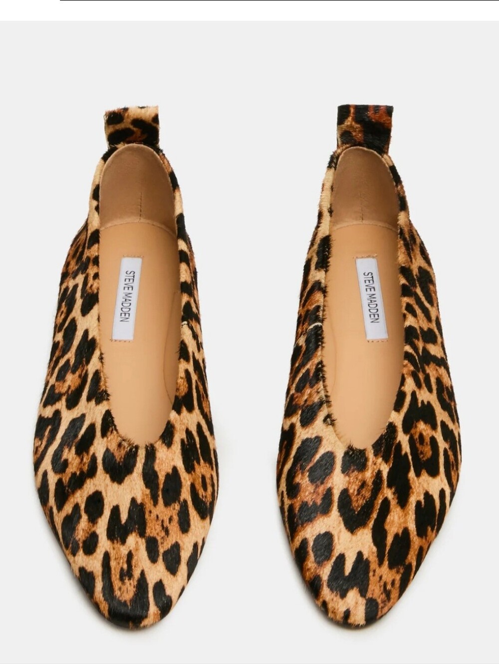 Steve Madden Leopard Print Ballet Flats - Leather Women's Size 7
